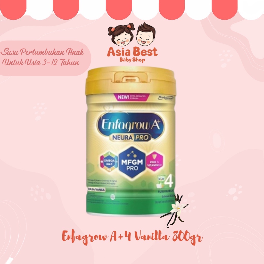 ENFAGROW 4 A+ VANILLA 800 GR / Susu Pertumbuhan Anak bubuk