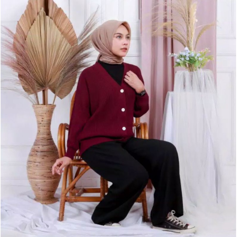 CARDIGAN RAJUT CARRA PREMIUM 7 GATE BAHAN TEBAL