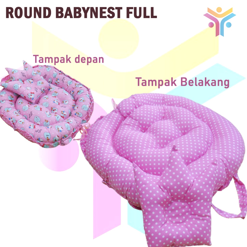 7 || READY Round babynest full beddingset circle baby nest bulat kado lahiran murah terbaik