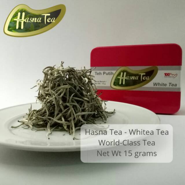 

Hasna White Tea, teh putih kualitas ekspor, teh putih asli Jawa Barat, teh putih Bandung