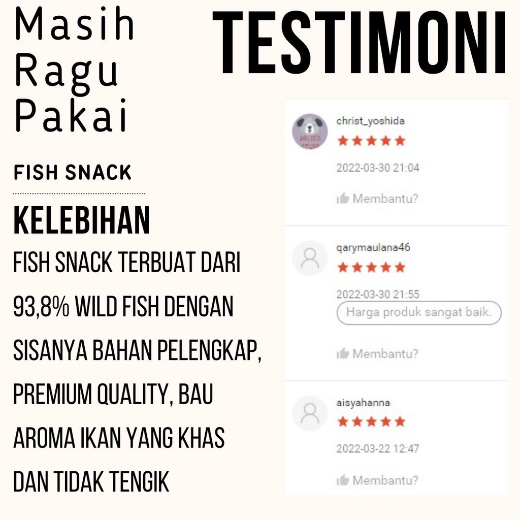 FISH SNACK SUGAR GLIDER HAMSTER LANDAK MINI MAKANAN CMILAN SG FEZONE