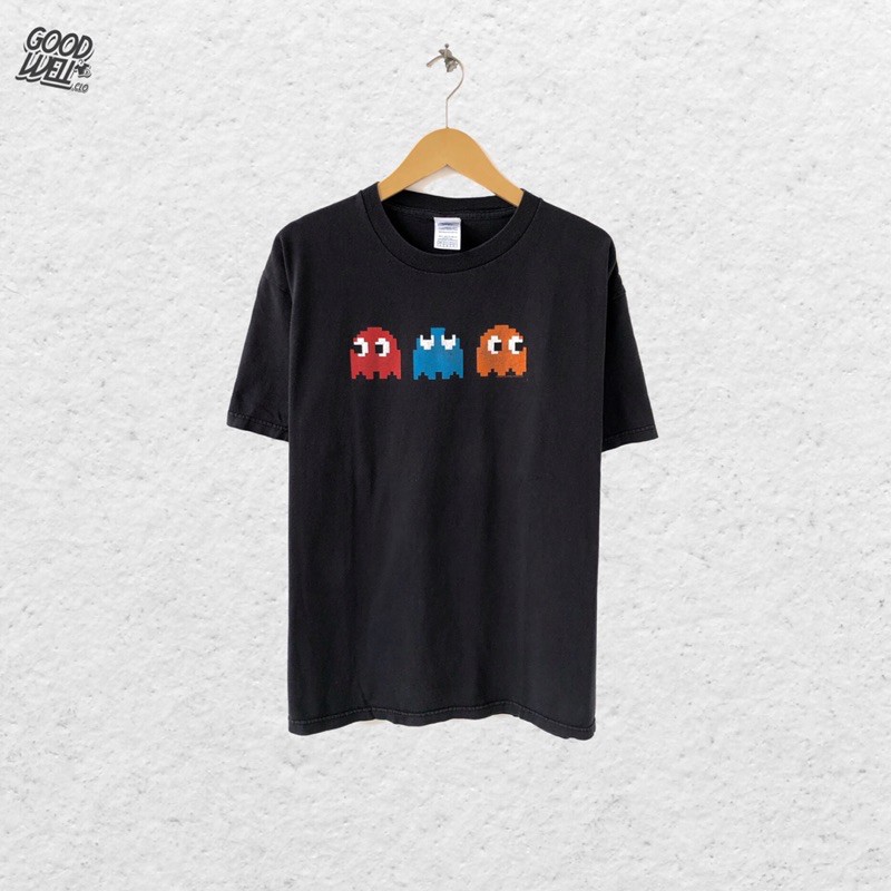 Baju T-Shirt PACMAN ©2004 vintage early 20’s Kaos Bekas Second Original