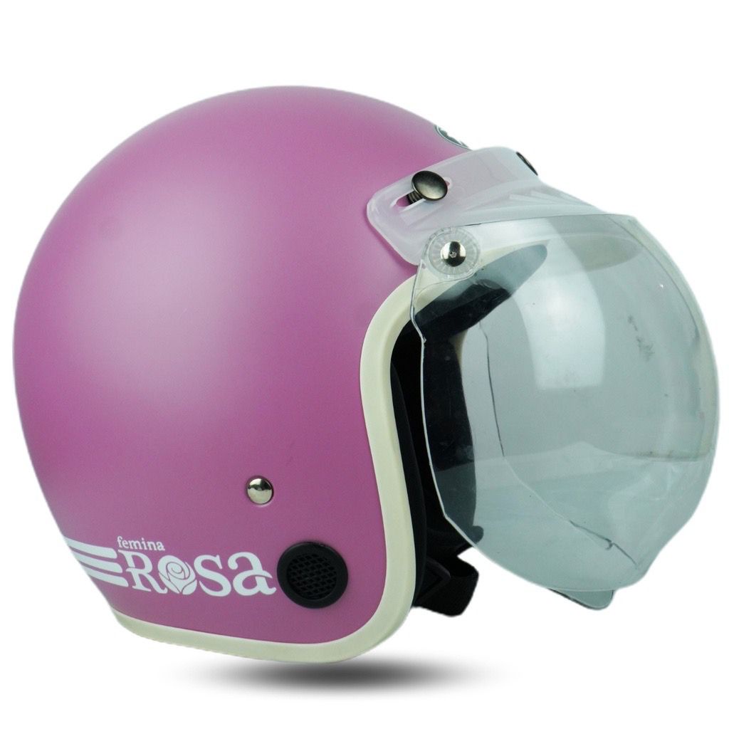 Helm Bogo Dewasa Cewek Cowok Motor Sni Helem Retro Klasic Classic Cod Warna Pastel