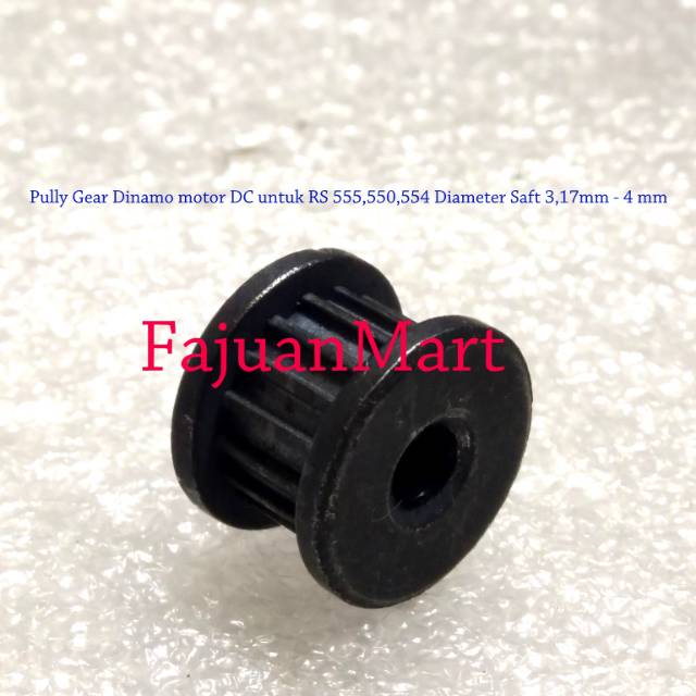 Pully Gear Dinamo Motor DC RS 555,550,554 Dari besi Alloy