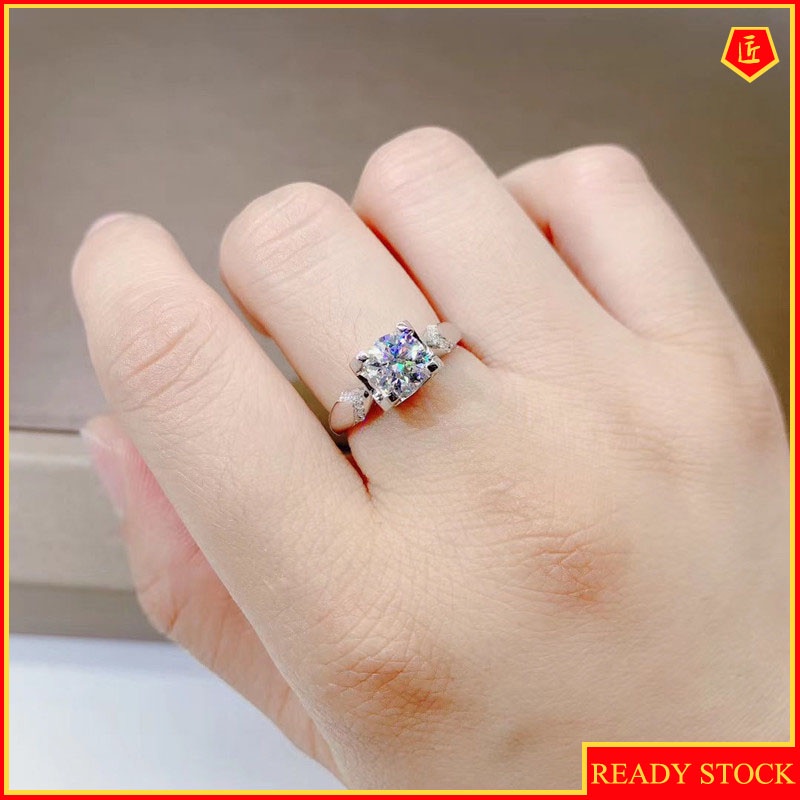 Fashion Diamond Ring Pt950 Female Ring