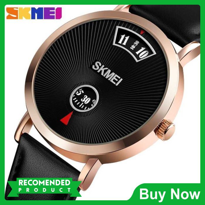 SKMEI Jam Tangan Analog Pria Strap Kulit - 1489