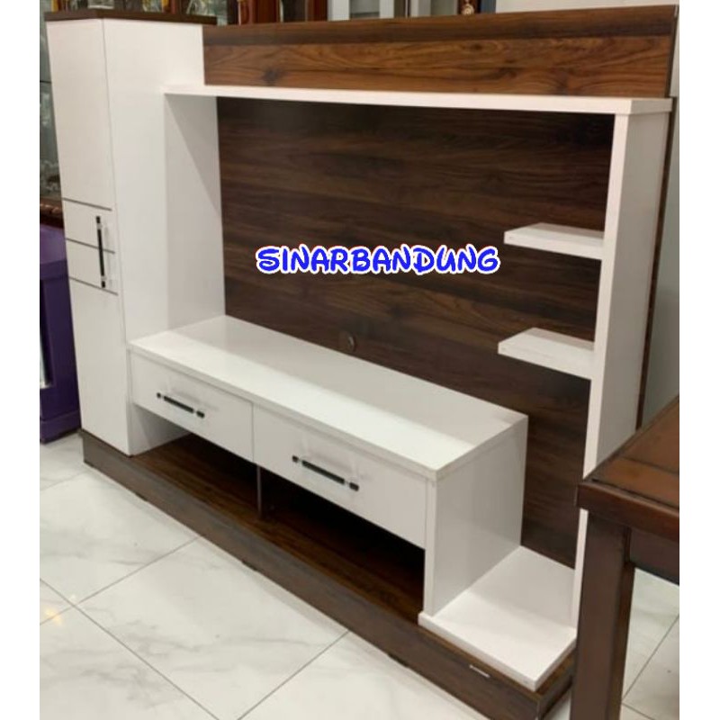RAK TV MINIMALIS BESAR / RAK TV PAJANGAN WALL UNIT