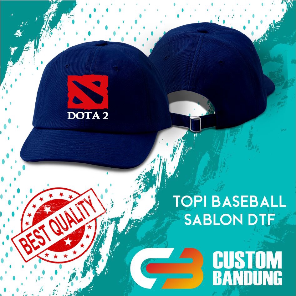 Topi Baseball DOTA  Pria Wanita Topi Cap Bisa Tulis Nama Bisa COD Original High Premium Quality