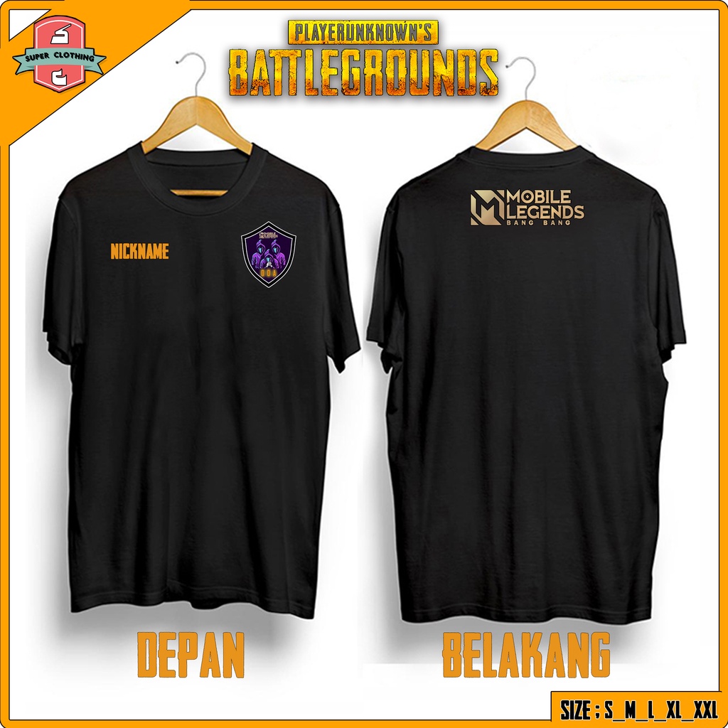 KAOS MOBILE LEGEND  - BAJU LOGO MOBILE LEGEND RETRIBUTION BULAT- KAOS E-SPORT MOBILE LEGEND