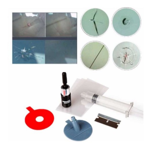 Winsil Winshield Lem Kaca Retak Lem Perekat Kaca Mobil Layar LCD Hp Handphone Windshield Repair Kit Glass