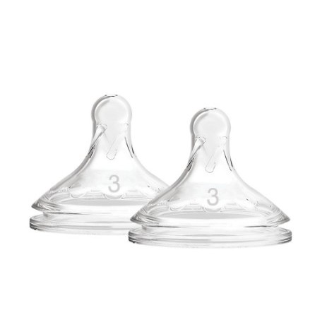 Dr Brown Level SL Wide Neck Option Nipple, 2-Pack / Dot Botol Susu