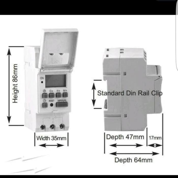Timer Digital DIN rail 220V
