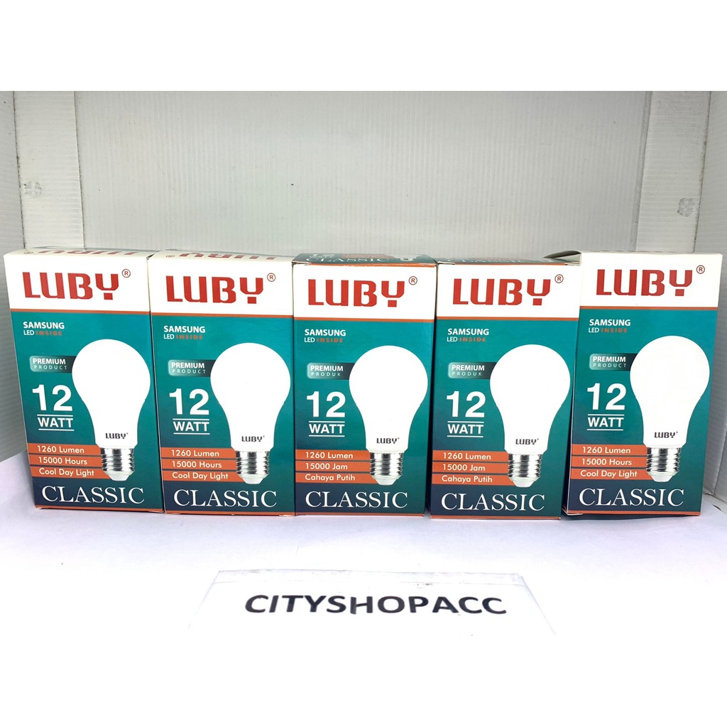 Lampu Bohlam Luby Classic LED 12 Watt LED Bulb