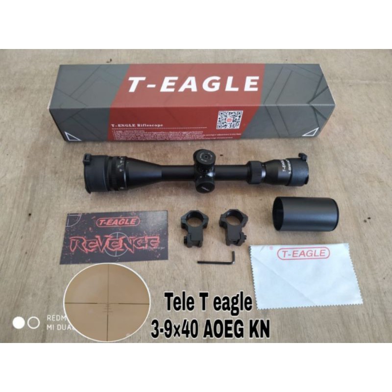 TELESCOPE T-EAGLE EO 3-9X40AOEG -KN GLASS RETICLE