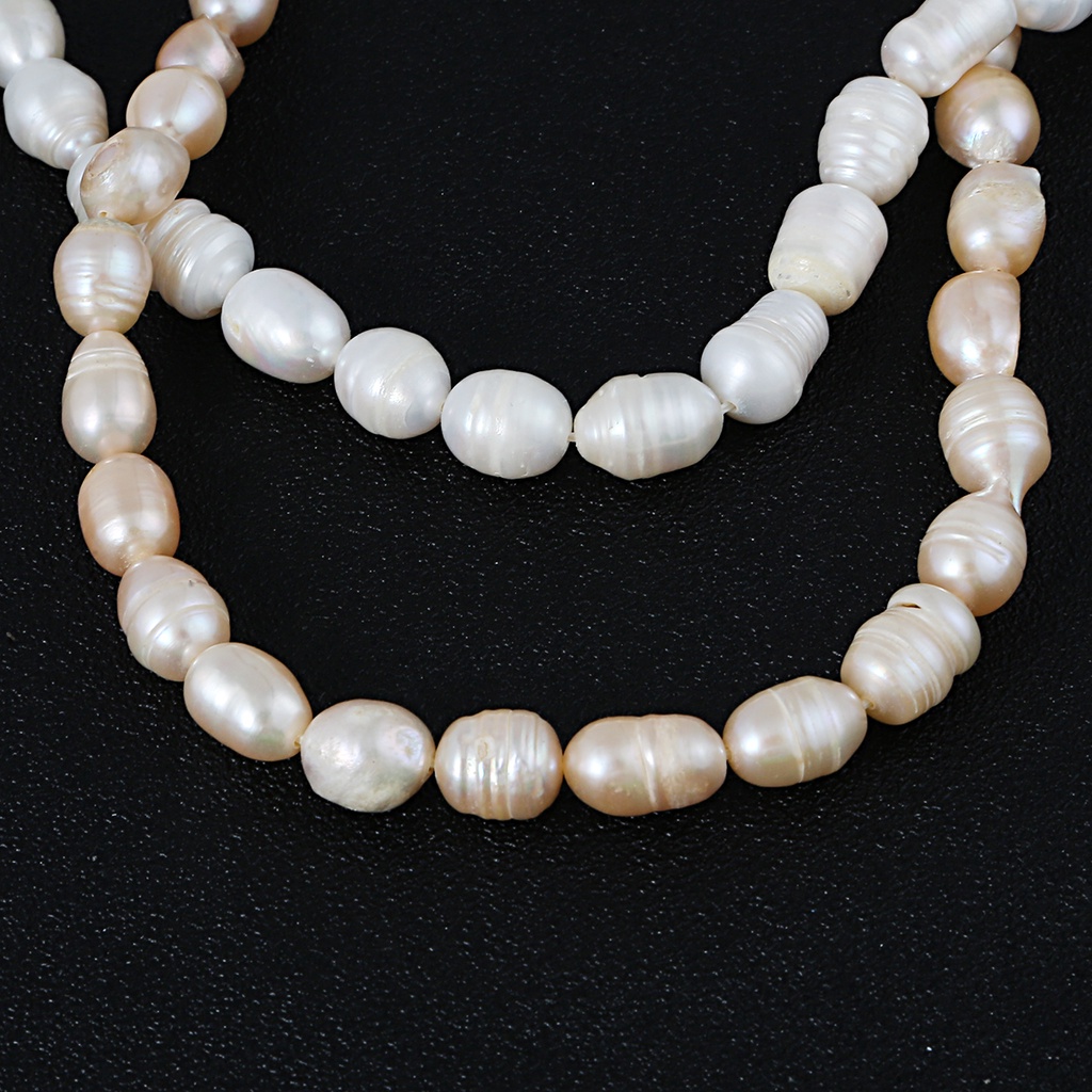 35.5CM Natural Freshwater White Pearl Round Beads,Loose Pearl Beads  5-13mm Untuk Aksesoris Pembuatan Perhiasan Liontin DIY