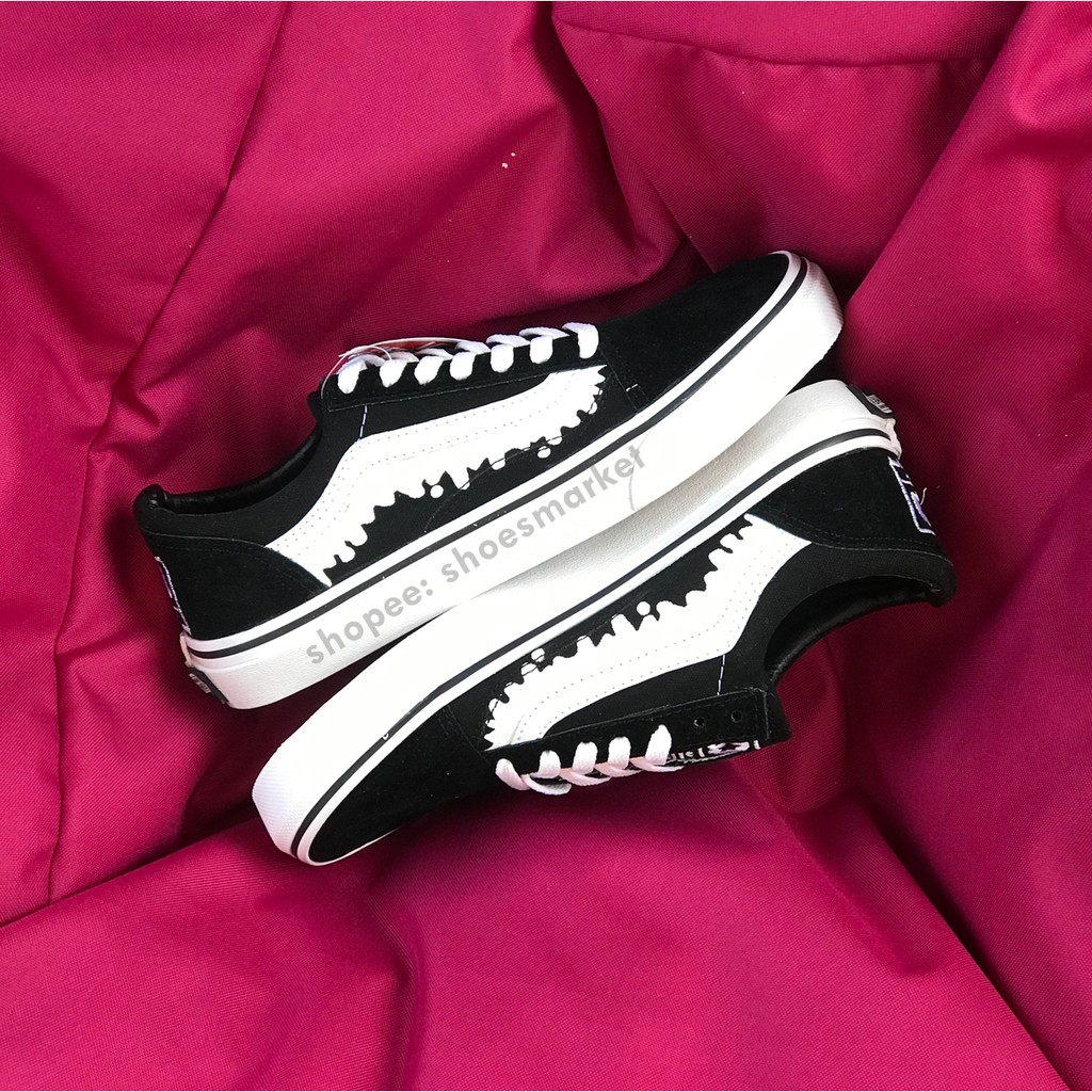 OBRAL SEPATU VANS OLDSKOOL MOST MISFITS BLACKWHITE