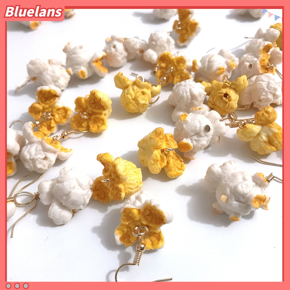 Anting Kait Gantung Wanita Desain Makanan Popcorn Untuk Pesta / Club / Hadiah