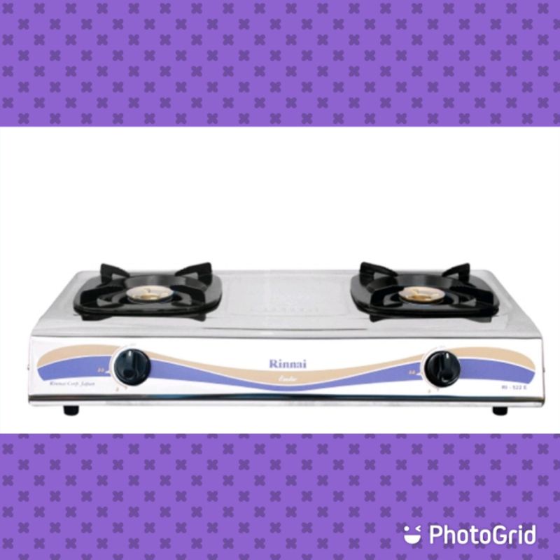 Kompor rinnai 2 tungku RI-522 E