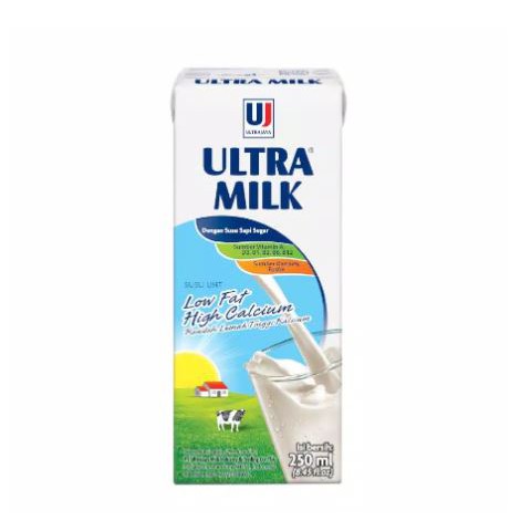 

Ultra Milk Susu UHT Low Fat Plain 250 ml