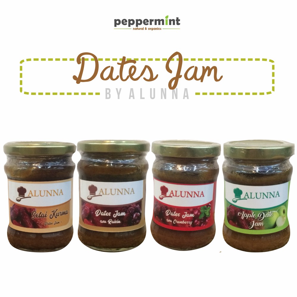 

Alunna Dates Jam (200 gram) / Selai Kurma Sehat Pemanis untuk MPASI