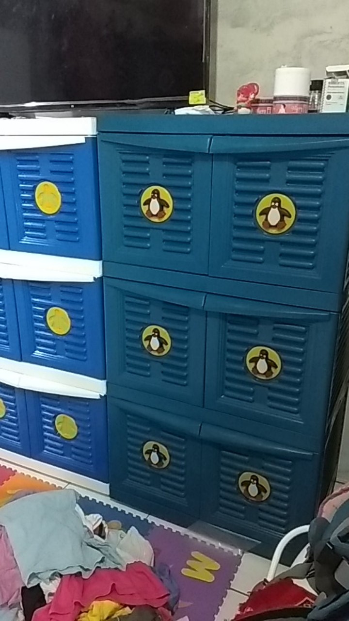 Promo Lemari Plastik Murah / Lemari Pakaian Jumbo Susun 3