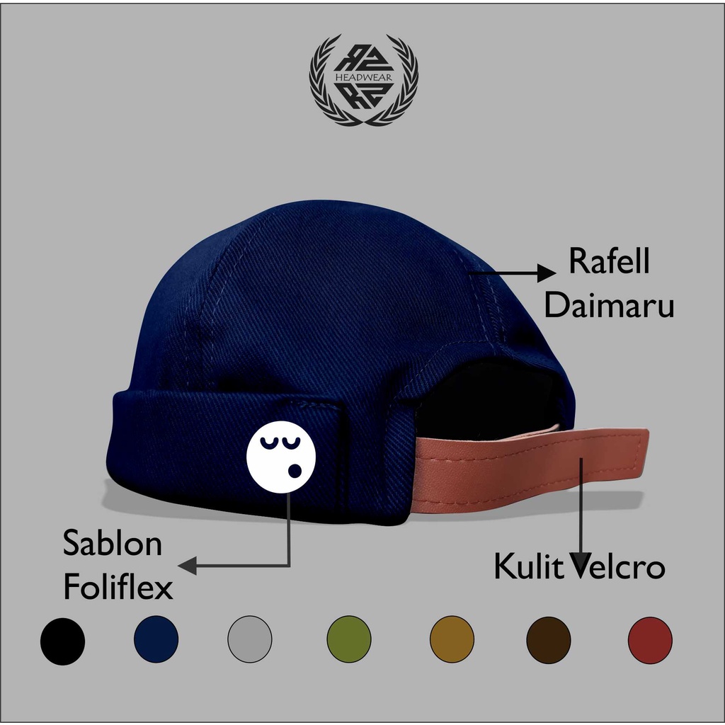 Topi Peci Miki Hat Peci Uas Logo Sleep Well Bahan Daimaru Premium