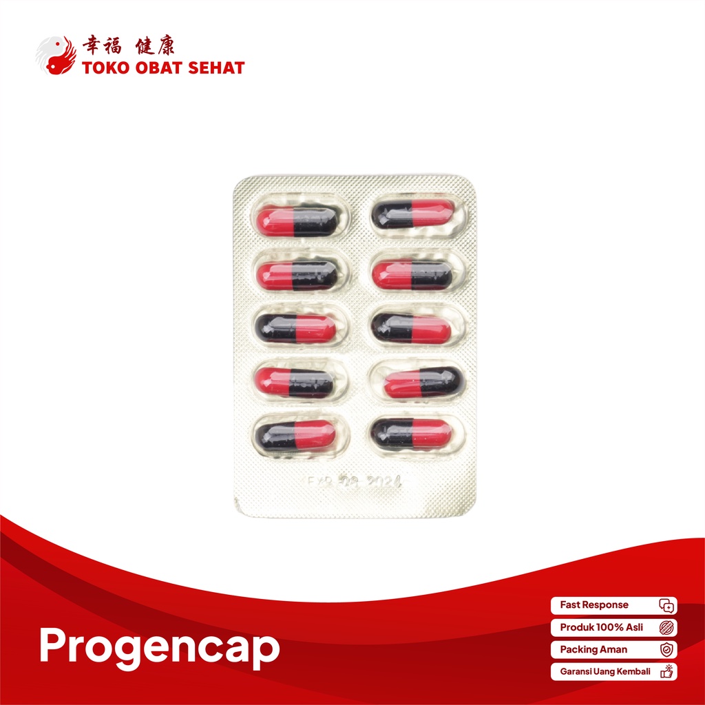 PROGENCAP - XIAO YAN WAN obat kencing nanah - infeksi saluran kencing - luka