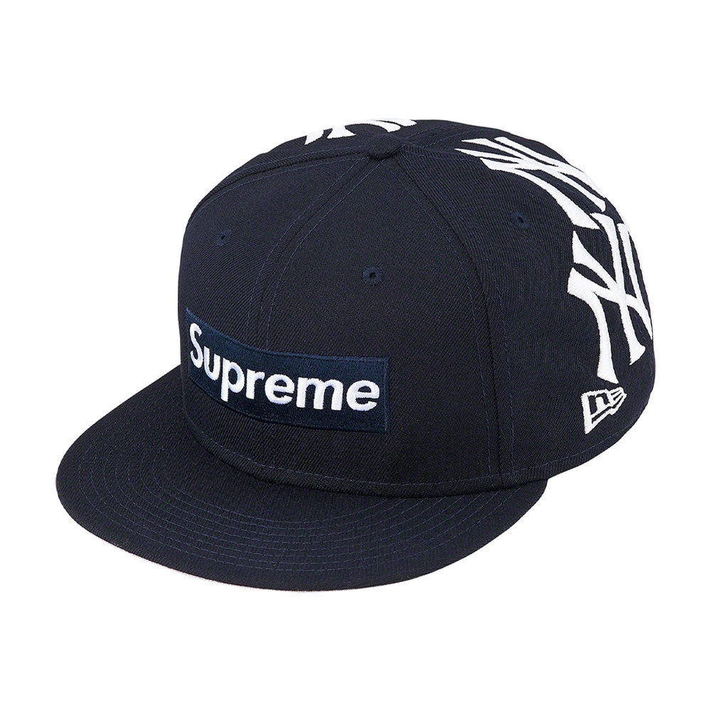 Spreme New York Yankees Box Logo New Era Snapback Navy 100% Authentic