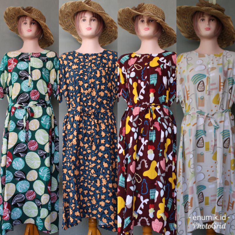 DASTER PANJANG RAYON PREMIUM / daster busui /daster kekinian semata kaki