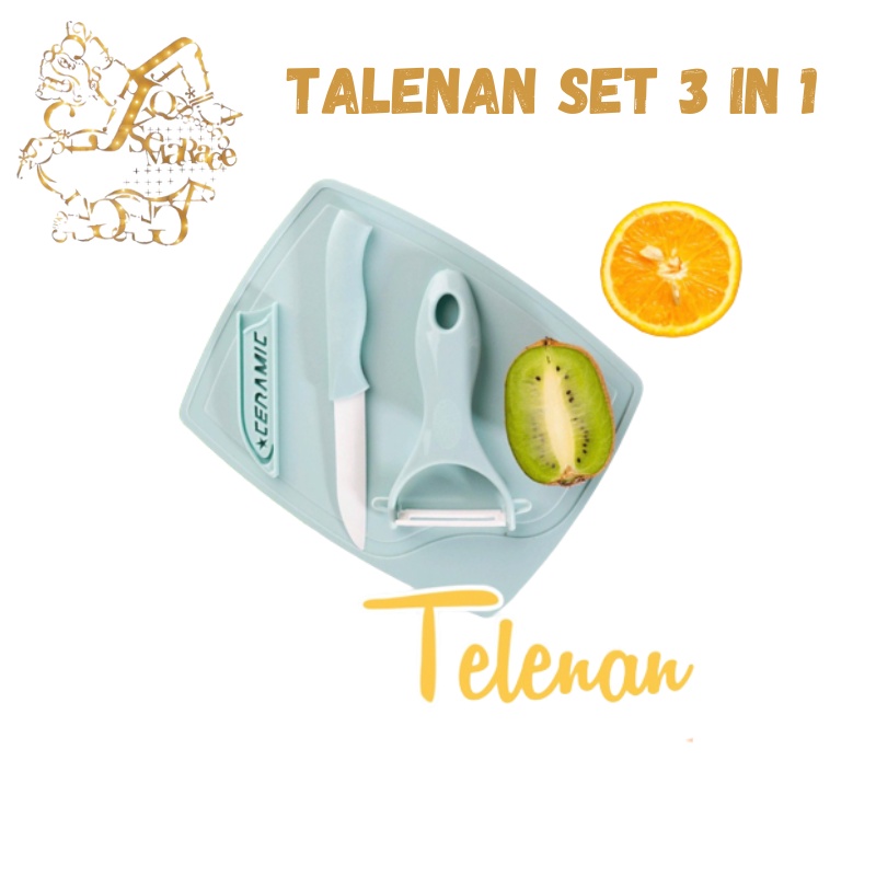 TALENAN KERAMIK PISAU SET 3 IN 1