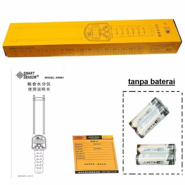 Grain Moisture Meter Pengukur Kadar Air AR991 Alat Kelembaban Kacang Gandum Jagung Beras Biji Bijian