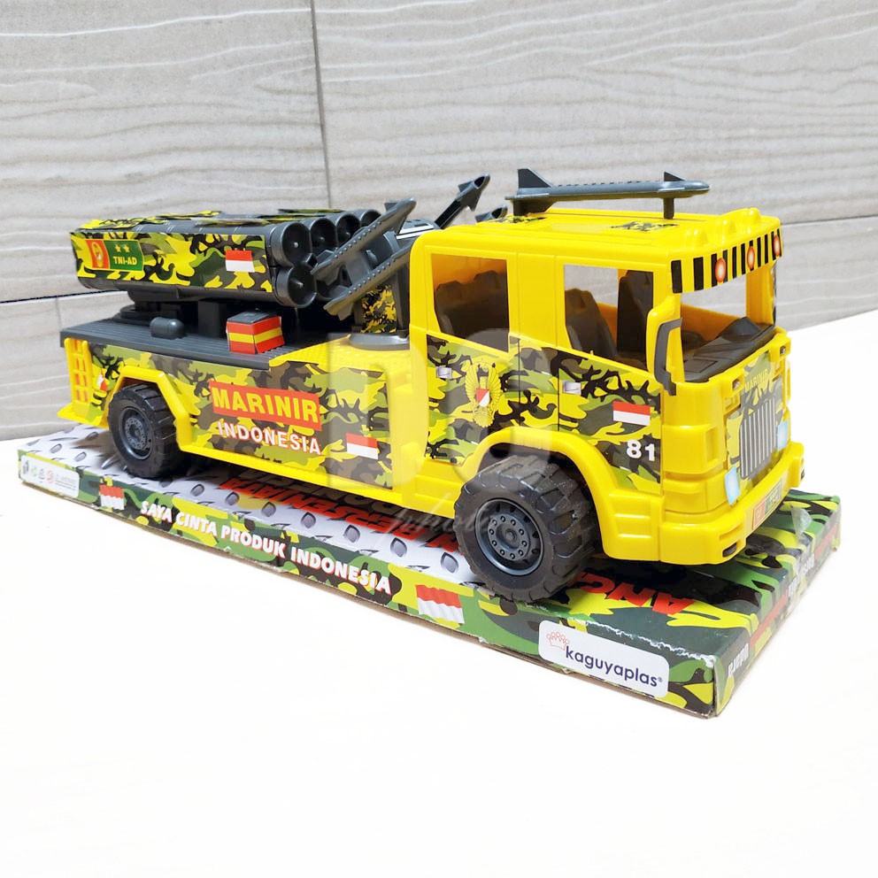 TGA Truk Marinir Indonesia Warna RANDOM Mainan Mobil Truck Roket Rudal Tentara Militer Army