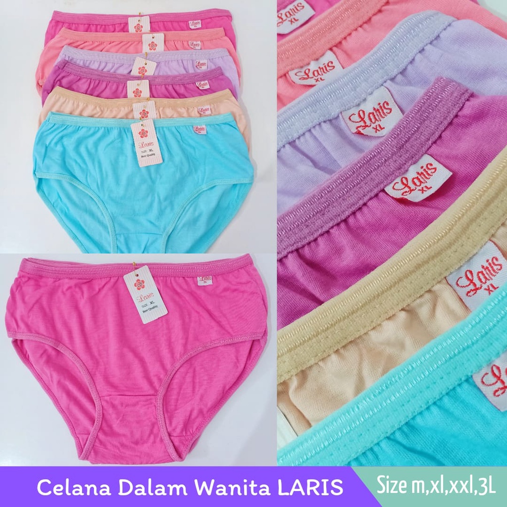 CD Celana Dalam Wanita Perempuan Dewasa Polos/Undies Cewek Esse Ukuran Jumbo M L XL XXL XXXL Nyaman Dipakai | Bisa Cod