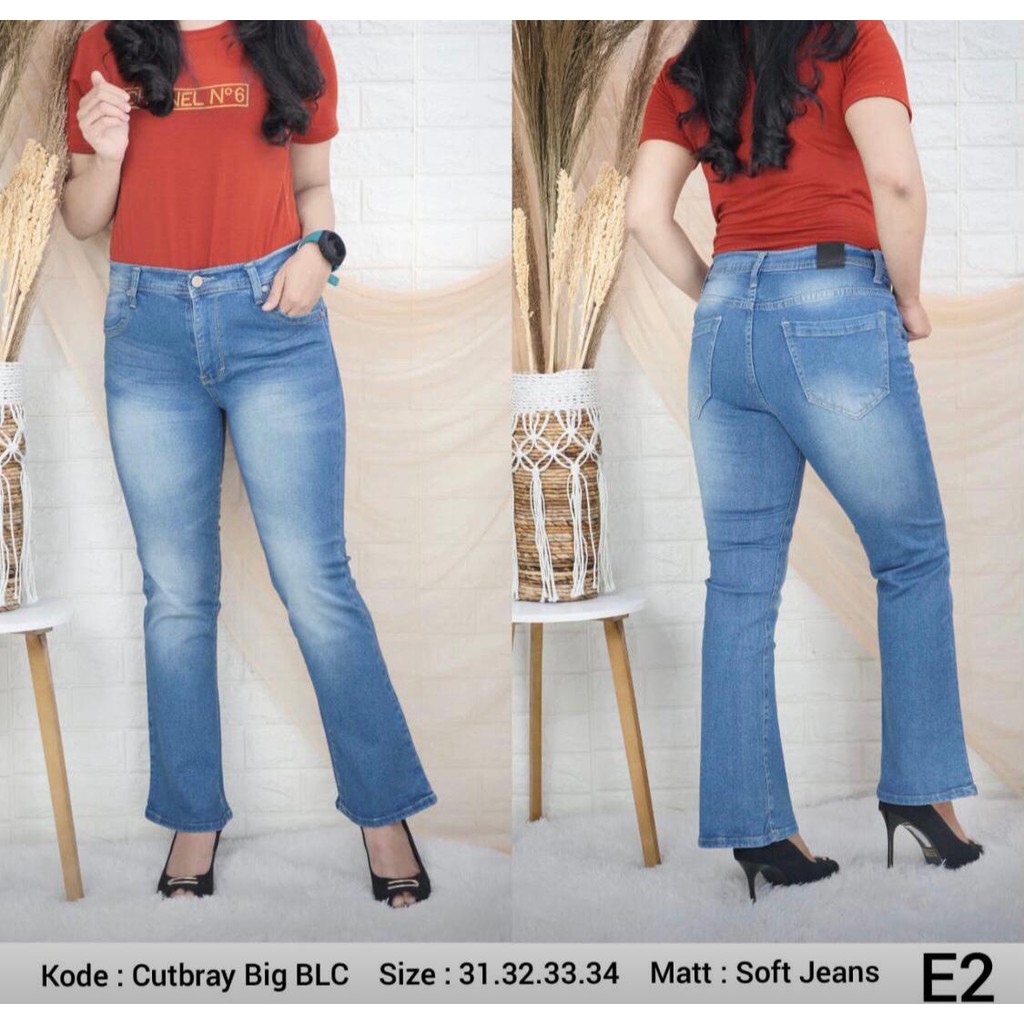 Celana Panjang Jeans Wanita Cutbray 27-30 31-34 Bisa Bayar Ditempat(COD)