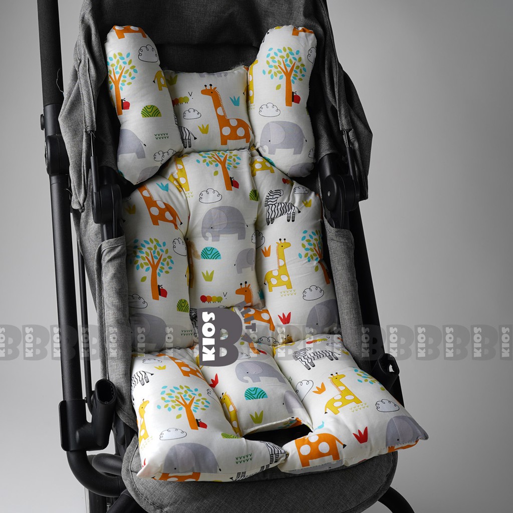 4in1 UNIVERSAL ALAS STROLLER BAYI CAR SEAT BOUNCER 5 LUBANG / SEAT PADDING BABY / ALAS KURSI MAKAN