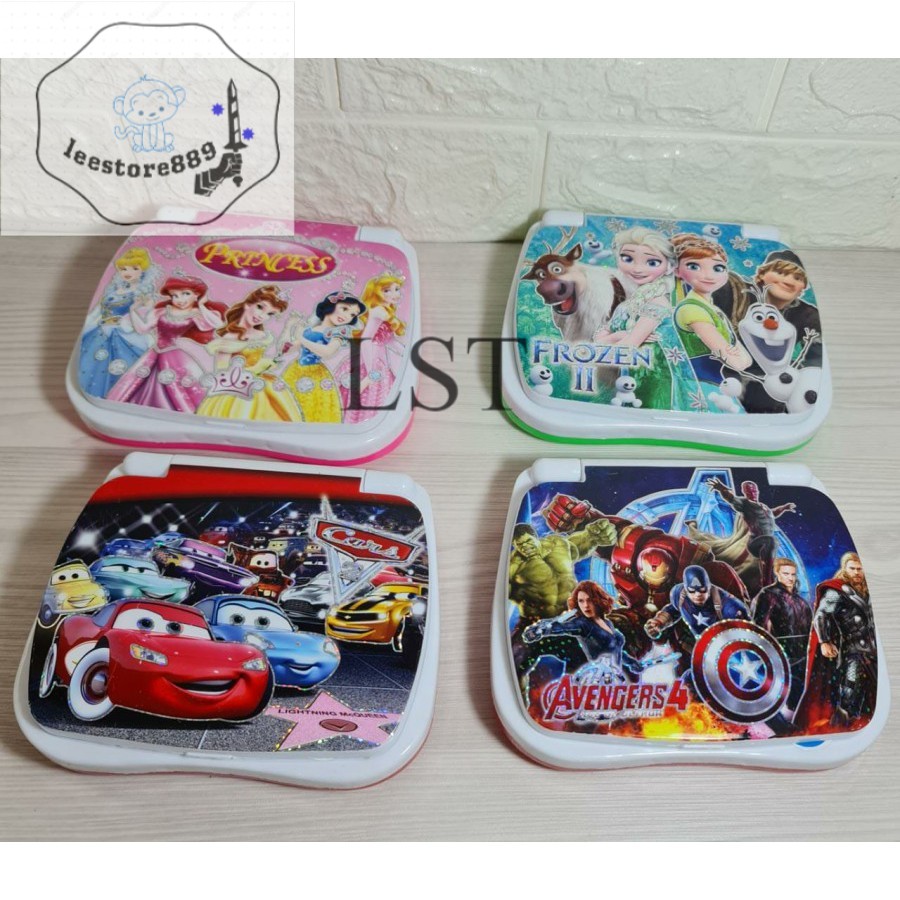 GROSIR Mainan edukasi laptop 2 bahasa mainan latop anak mainan bayi - Laki Laki