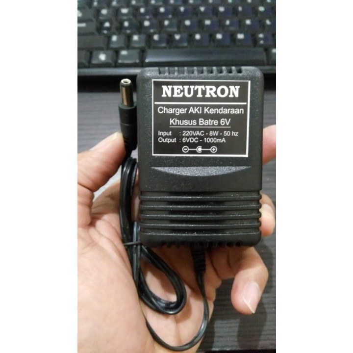 Charger Cas Adaptor 6V untuk mobil aki mainan kendaraan