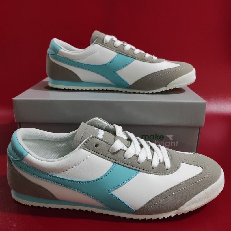 Sepatu Diadora Durano Sneakers Casual Kets Wanita Original Murah Putih