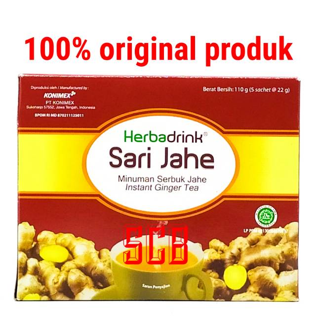 Herbadrink Sari Jahe - Minuman Serbuk Jahe Instant