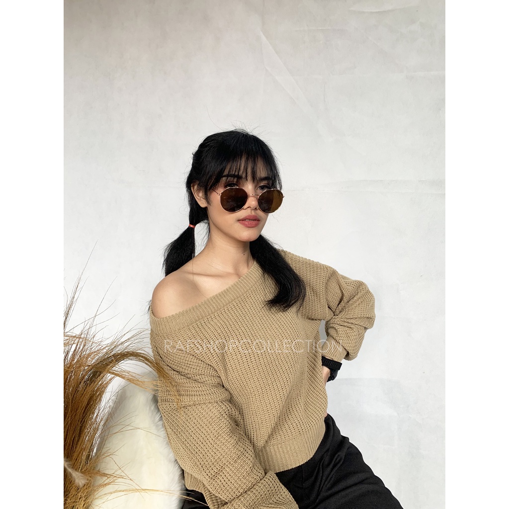 LALISA KNIT SWEATER - sweaterkorea-sweateroversize