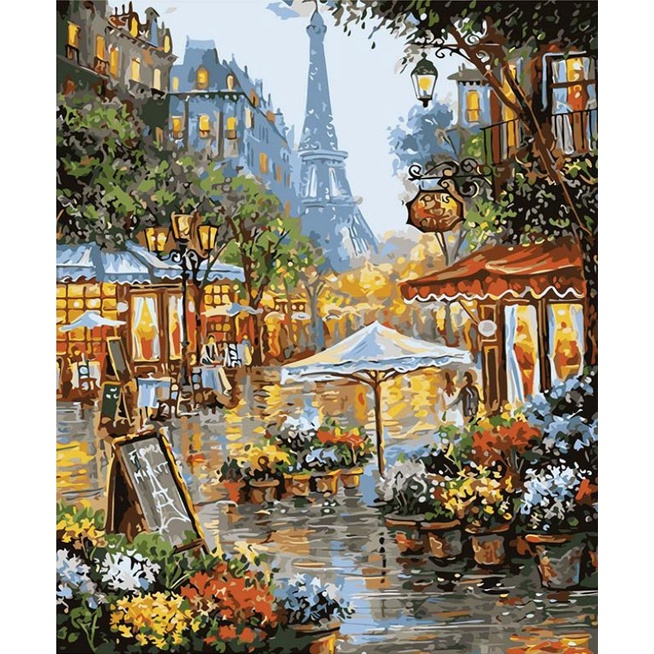 

(TERLARIS) CANVAS PAINT BY NUMBER KIT 40x50CM LUKISAN DIGITAL OIL PAINTING DIY - YC2041