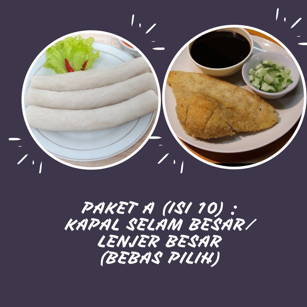 

PEMPEK PALEMBANG KAPAL SELAM DAN LENJER BESAR ISI 10