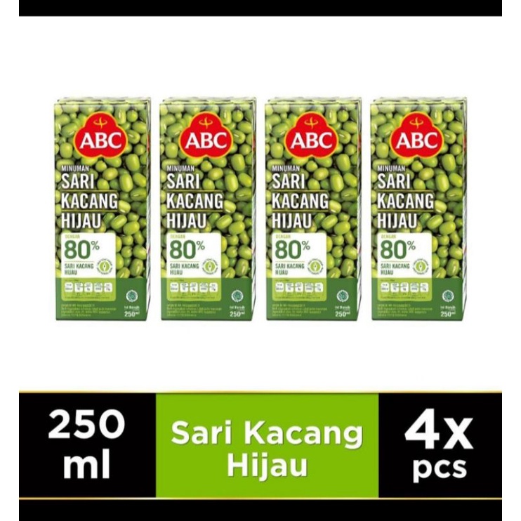 

ABC minuman sari kacang hijau 250 ml 4 pack