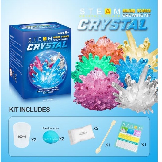 Crystal Growing Kit - Mainan Edukasi Sains Tanam kristal