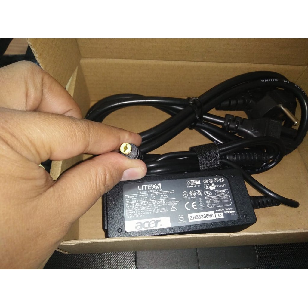 PROMO Adaptor Charger Laptop Acer Aspire One V5-131, V5-132, V5-132P, V5-171 BONUS KABEL POWER