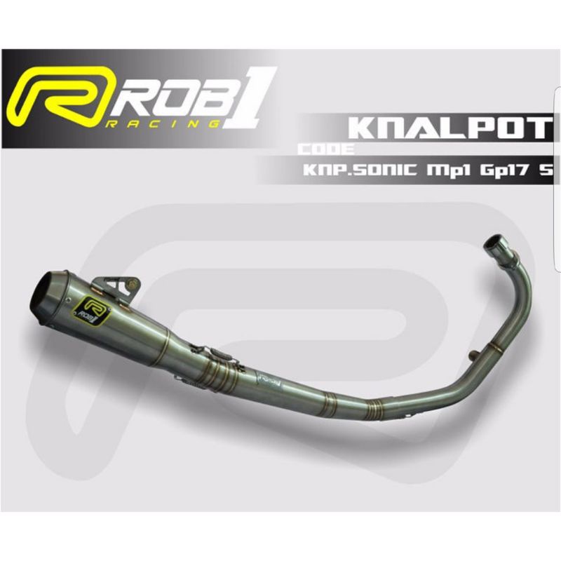 Knalpot Sonic 150 Mp1 GP17/GP19 ROB1 RCB1 [Stainless]