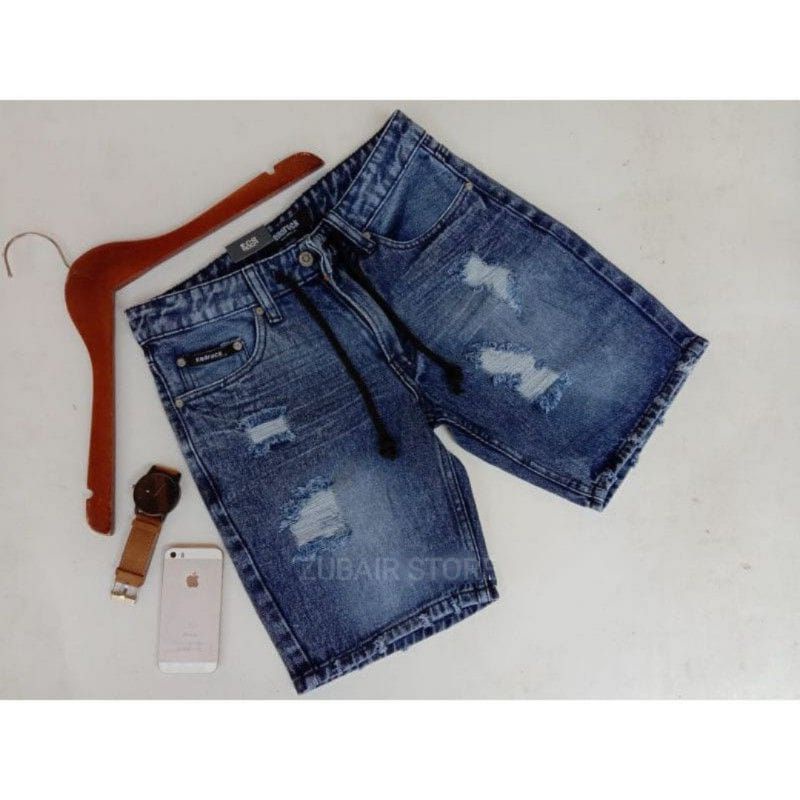 CELANA PENDEK JEANS SOBEK ORIGINAL 28-33