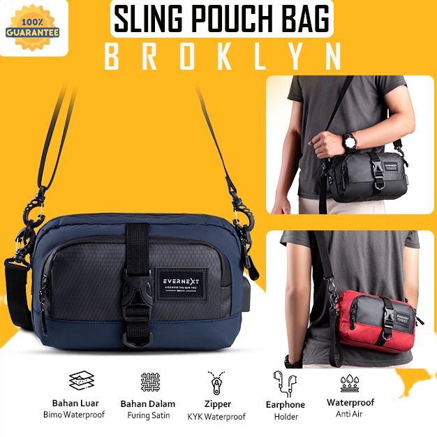 Tas Slingbag Selempang Pria Tas Slempang Bau Waterproof Anti Air Pria Cowok Distro Tas Sling Bag Bahu Salempang Slempang Distro Pria Cowok Cowo Keren Kekinian Pouch Bag Tas Tangan Waterproof Anti AIr Pria Cowok