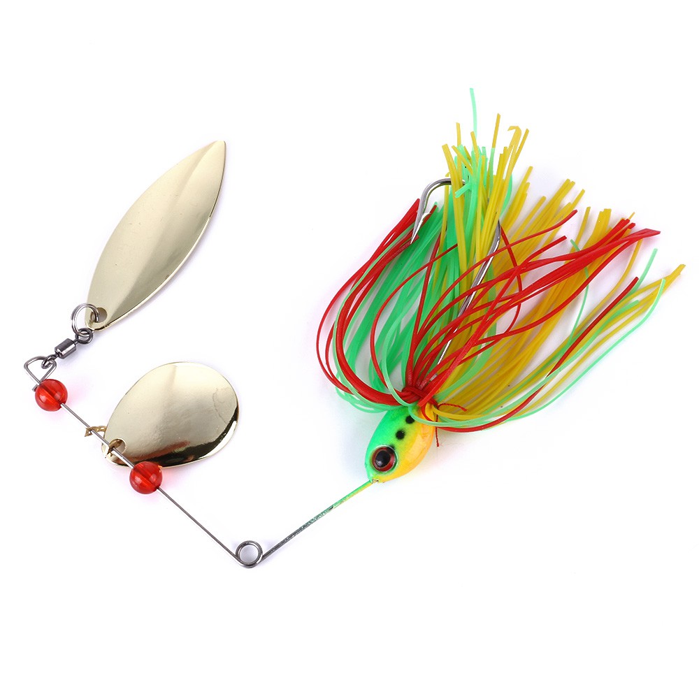 HENGJIA 5pcs Spinner Sequin Umpan Pancing Swimbait Buzz Fishing Lure Ikan Bait Wobbler Bass Tackle