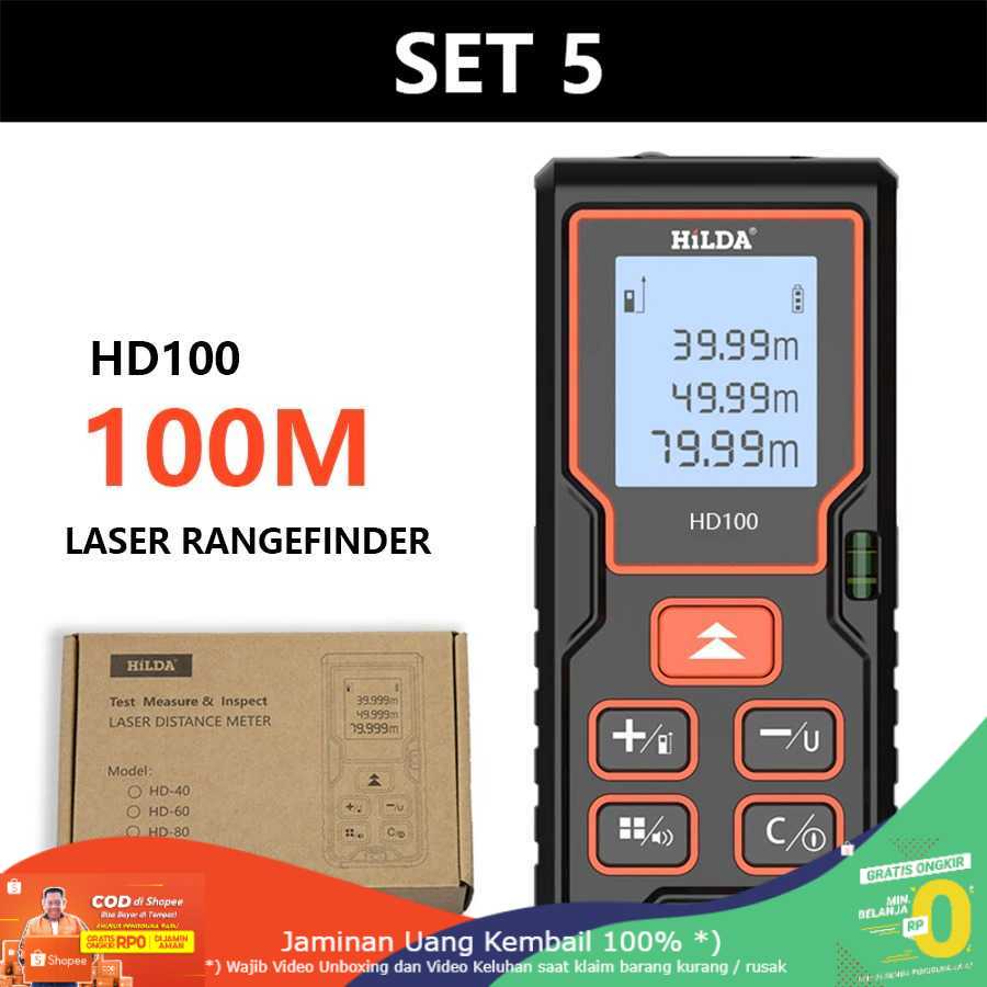 (BISA COD) RVOSTR Hilda Meteran Digital Laser Rangefinder Inframerah 100M - HD100